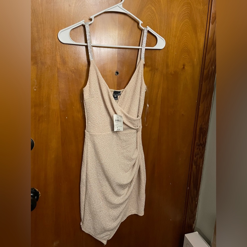 Windsor Cream Draped Mini Dress